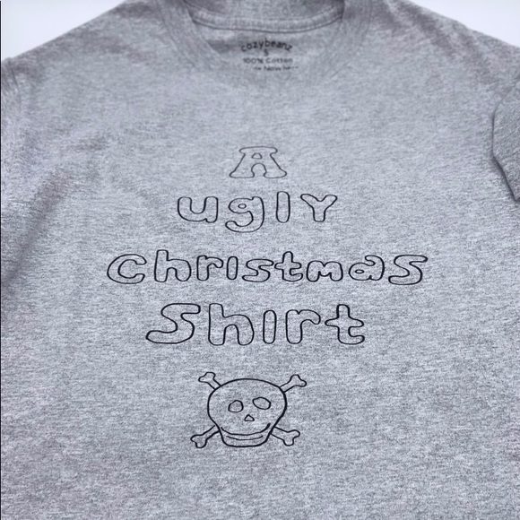 Handmade cozybeanz Ugly Christmas T-Shirt - Picture 2 of 4
